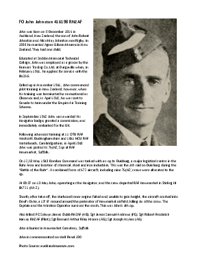 A preview of a PDF biography for Johnston, John